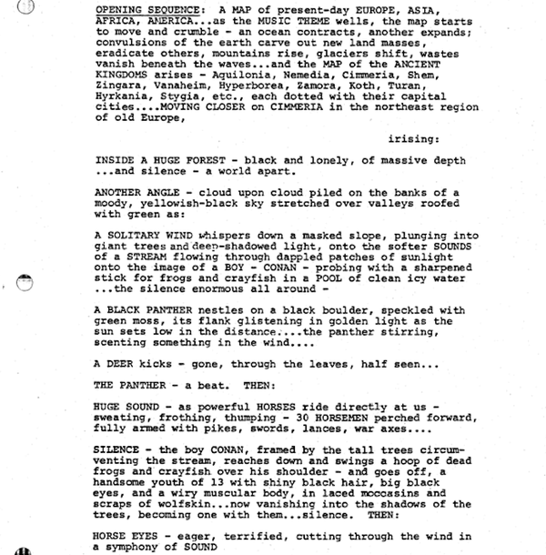 Page One: “Conan the Barbarian” (1982)