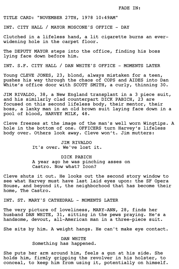 Page One: “Milk” (2008)