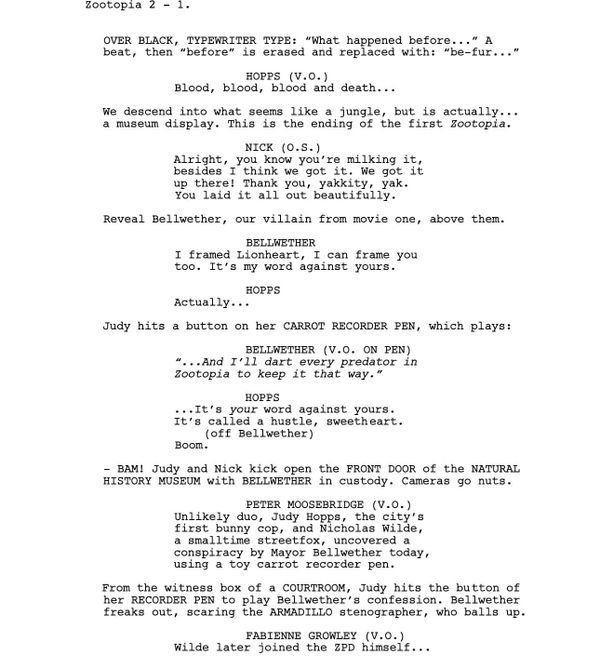 Page One: “Zootopia 2” (2025)