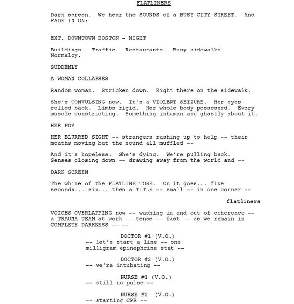Page One: “Flatliners” (2017)