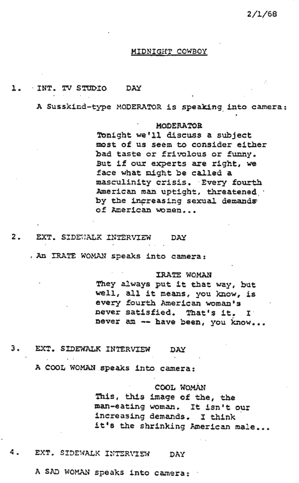 Page One: “Midnight Cowboy” (1969)