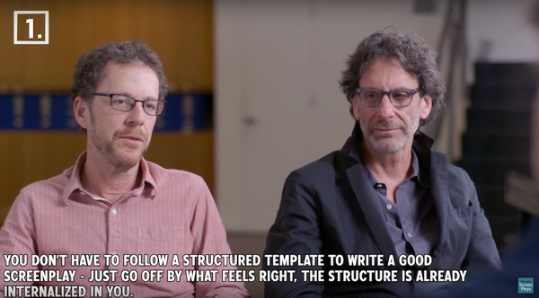 Video: 10 Screenwriting Tips from The Coen Brothers