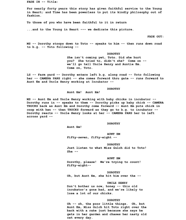 Page One: “The Wizard of Oz” (1939)