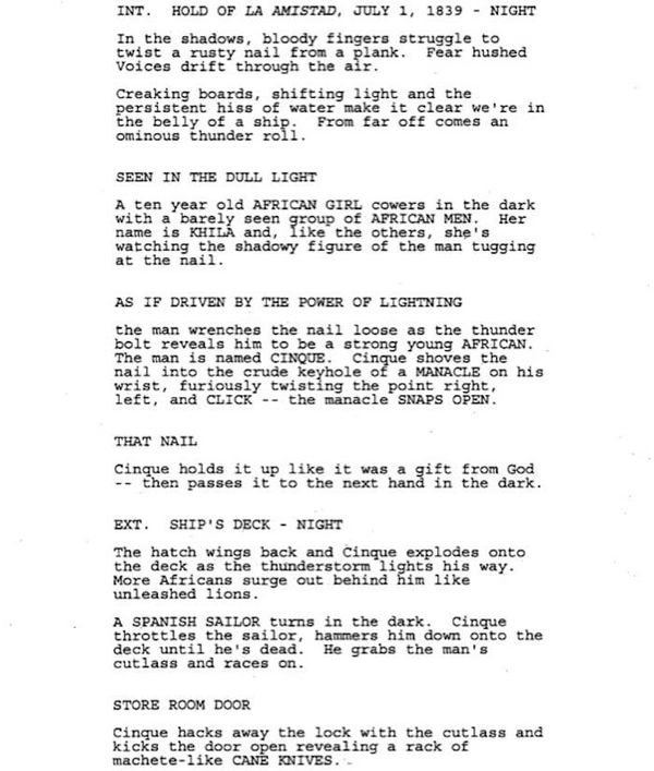 Page One: “Amistad” (1997)