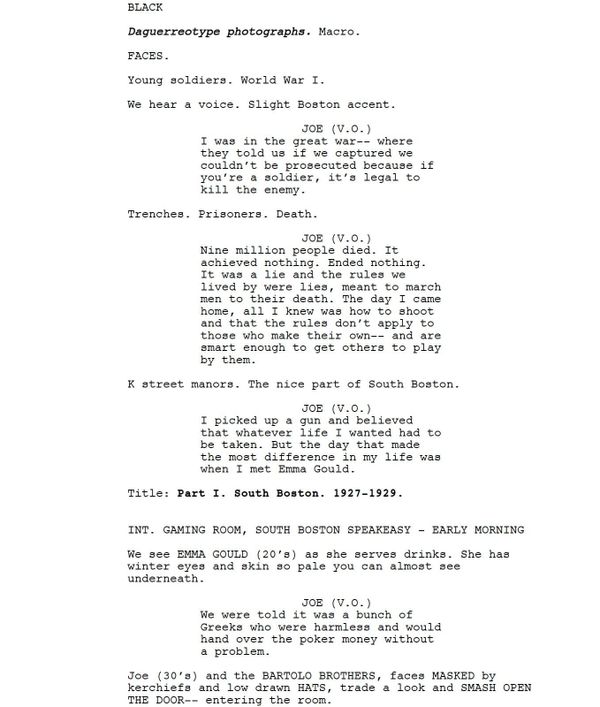 Page One: “Live by Night” (2016)