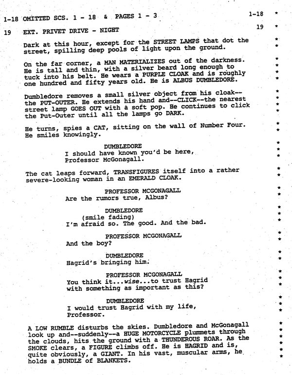 Page One: “Harry Potter and the Sorcerer’s Stone” (2001)