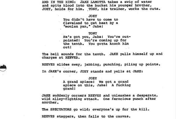 Scene Description Spotlight: “Raging Bull”