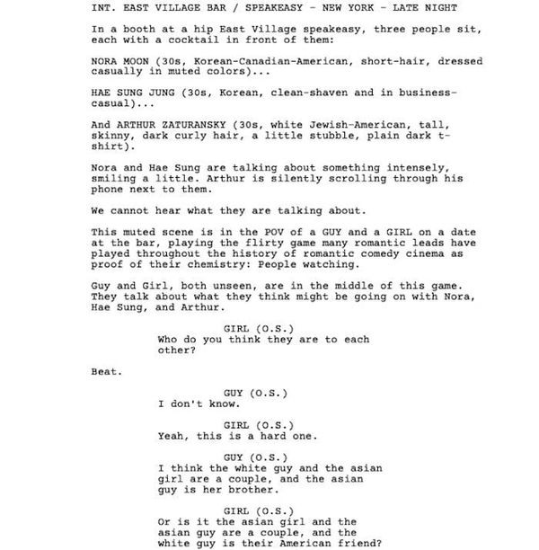 Page One: “Past Lives” (2023)