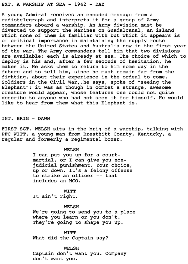 Page One: “The Thin Red Line” (1998)