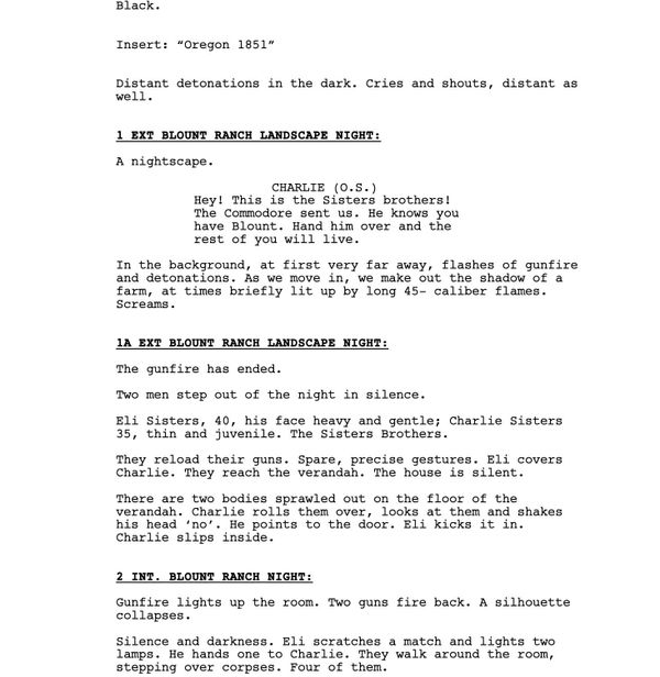 Page One: “The Sisters Brothers” (2018)