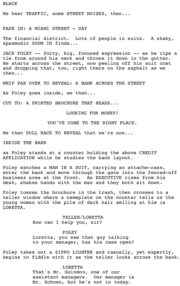 Page One: ‘Out of Sight’ (1998)