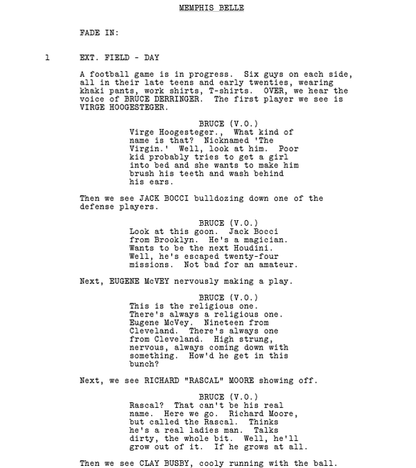 Page One: “Memphis Belle” (1990)