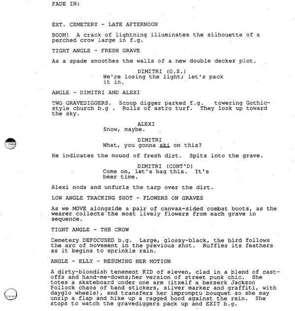 Page One: “The Crow” (1994)
