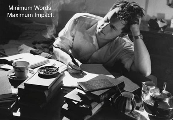 Screenwriting Mantra: Minimum Words, Maximum Impact