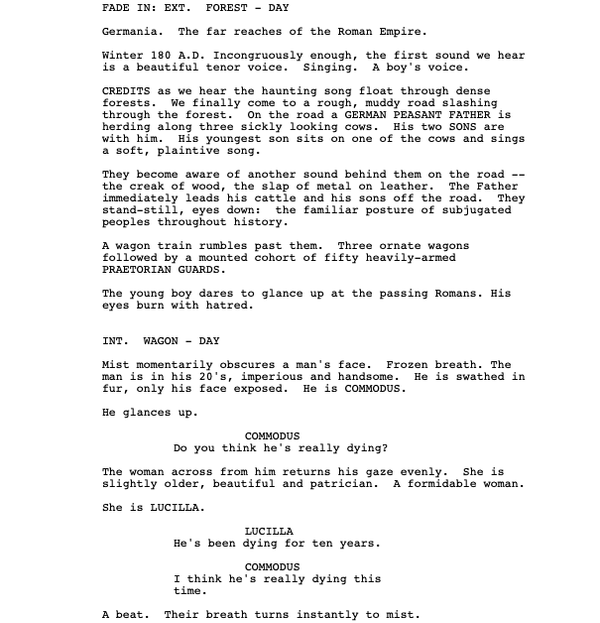Page One: “Gladiator” (2000)