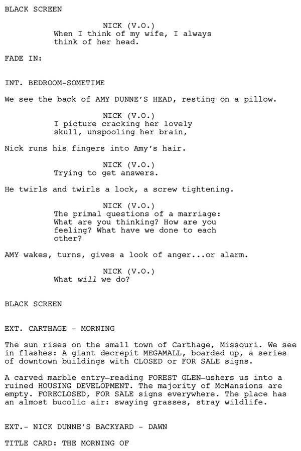 Page One: “Gone Girl” (2014)