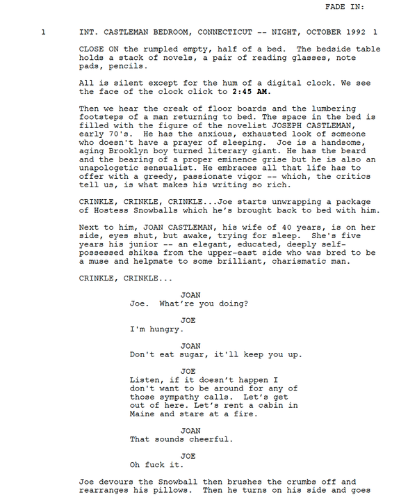 Page One: “The Wife” (2017)