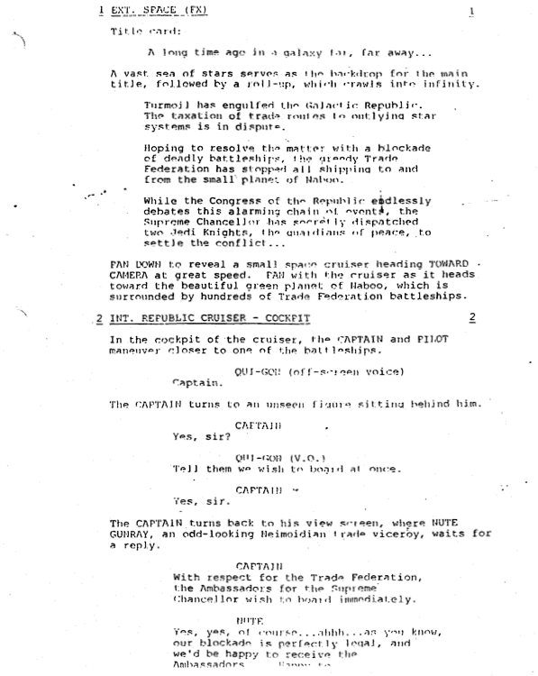 Page One: “Star Wars: Episode I — The Phantom Menace” (1999)