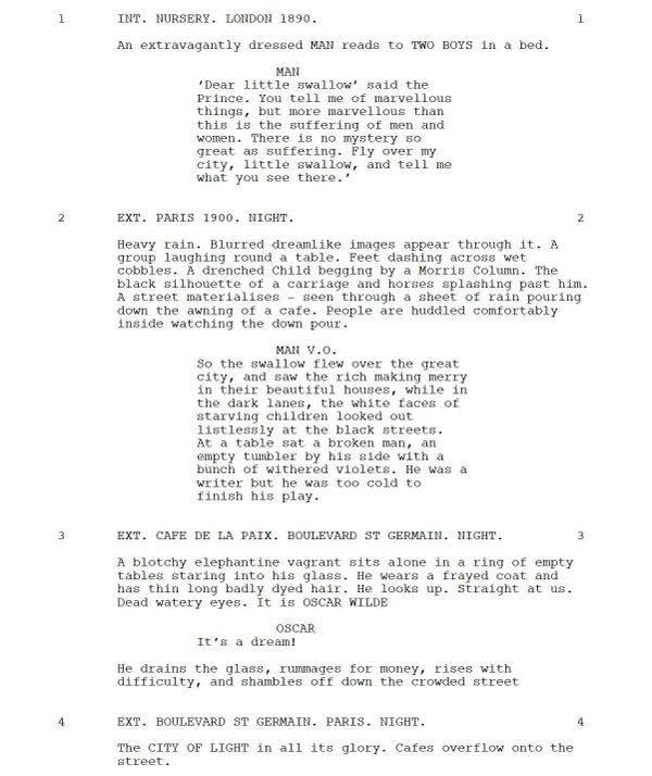 Page One: “The Happy Prince” (2018)