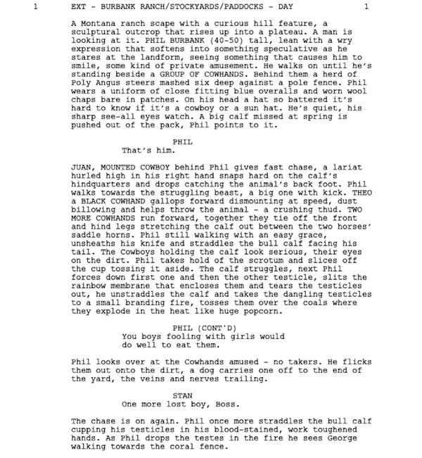 Page One: “The Power of the Dog” (2021)
