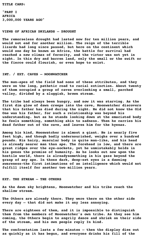 Page One: ‘2001: A Space Odyssey’ (1968)