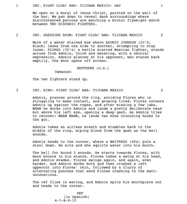 Page One: “Creed” (2015)