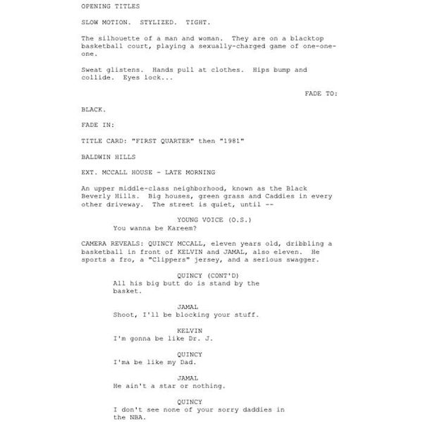 Page One: “Love & Basketball” (2000)