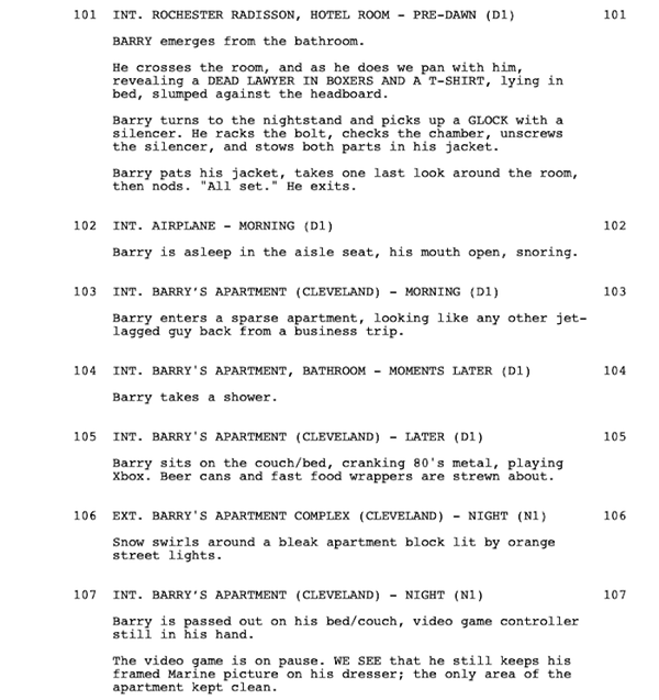 Page One: “Barry”