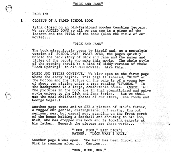 Page One: “Fun with Dick and Jane” (1977)