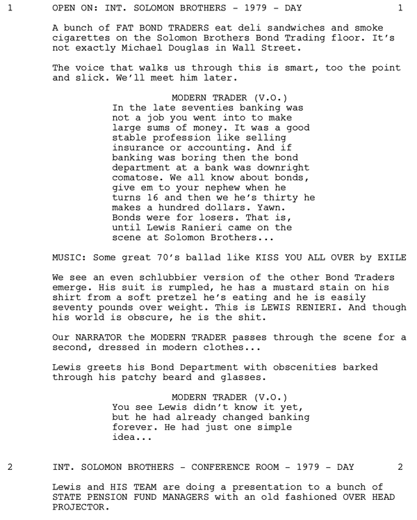 Page One: ‘The Big Short’ (2015)