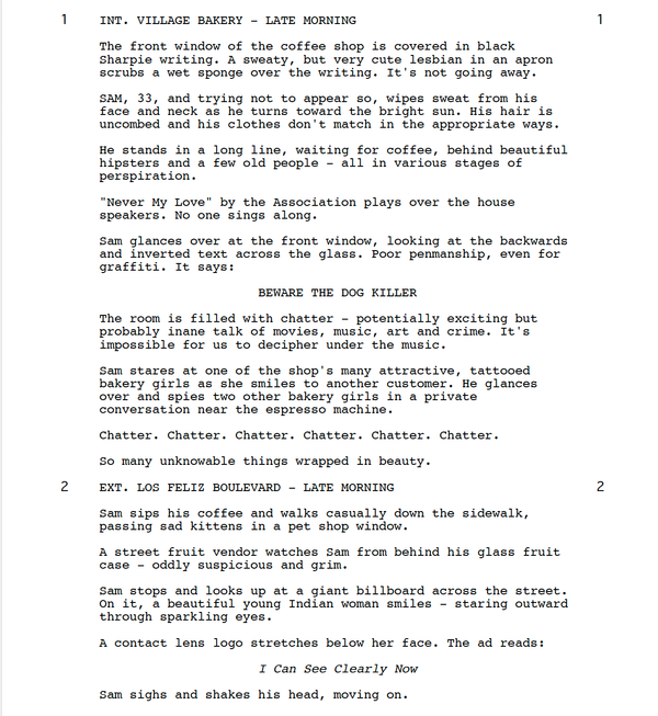 Page One: “Under the Silver Lake” (2018)