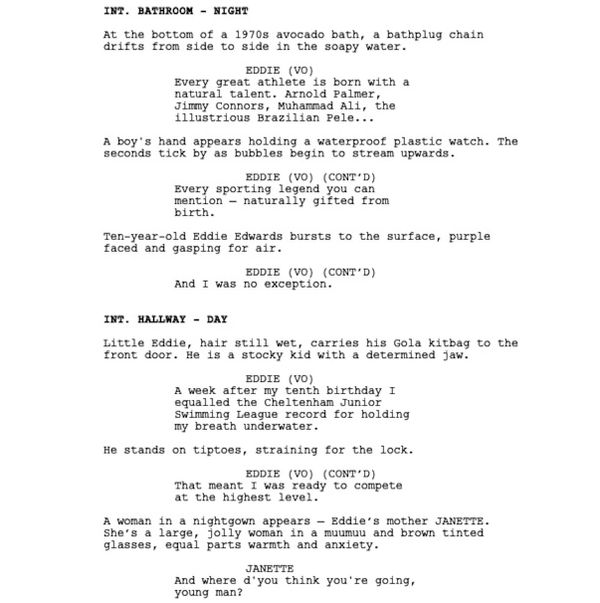 Page One: “Eddie the Eagle” (2015)