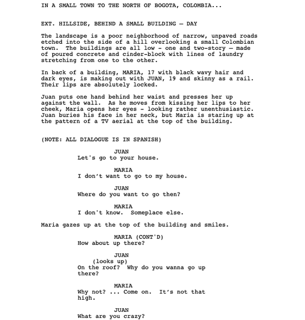 Page One: “Maria Full of Grace” (2004)