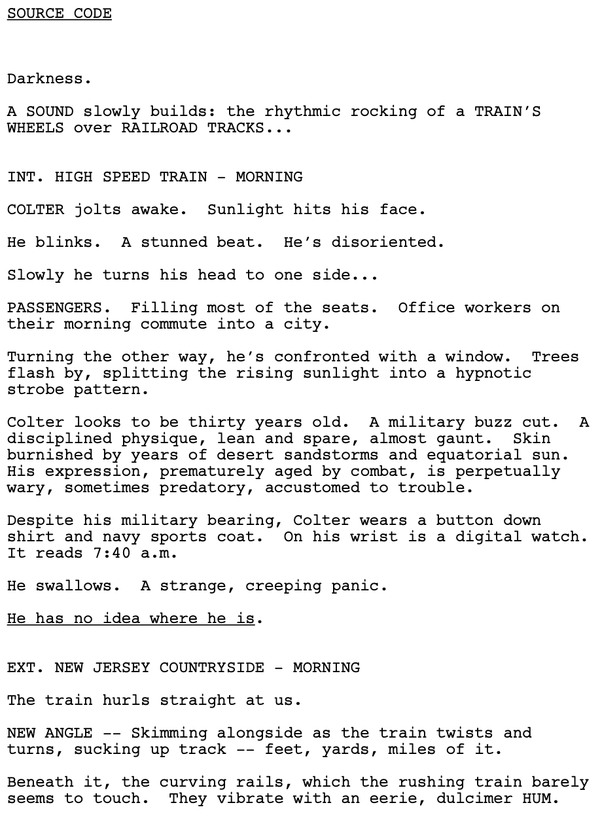 Page One: “Source Code” (2011)