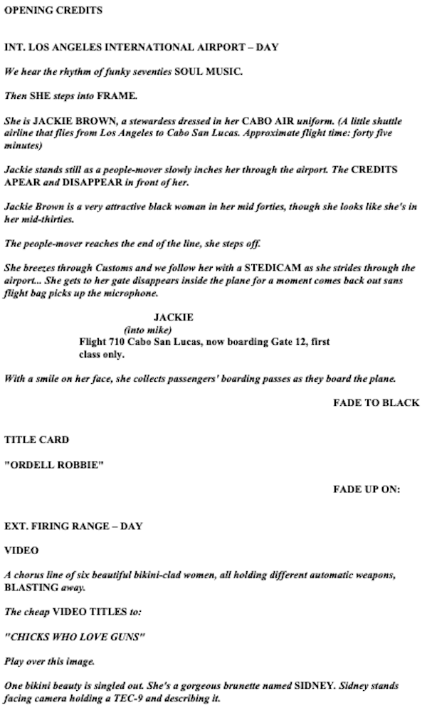 Page One: “Jackie Brown” (1997)
