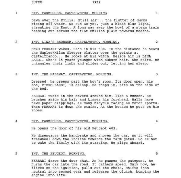Page One: “Ferrari” (2023)