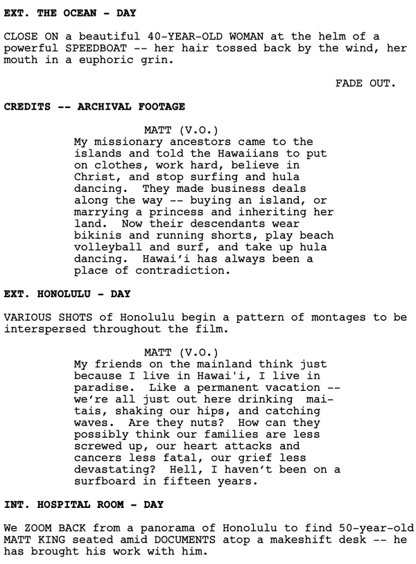 Page One: “The Descendants” (2011)