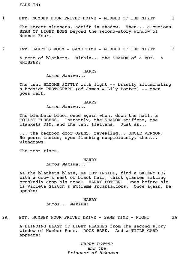 Page One: “Harry Potter And The Prisoner Of Azkaban” (2004)