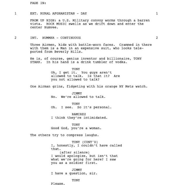 Page One: “Iron Man” (2008)