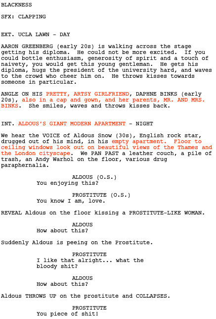 Page One: “Get Him to the Greek” (2010)