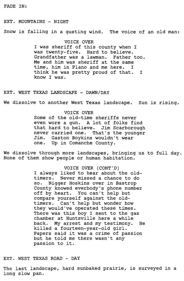 Page One: ‘No Country for Old Men’ (2007)