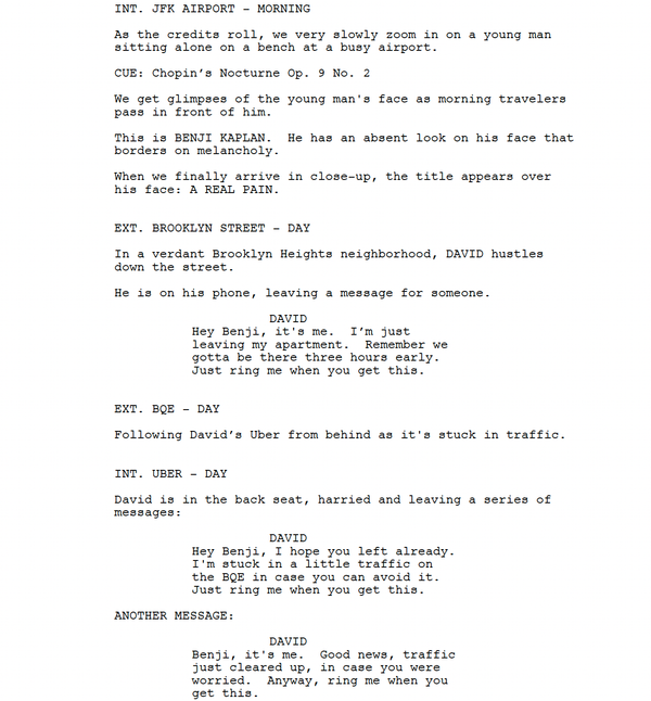 Page One: “A Real Pain” (2024)