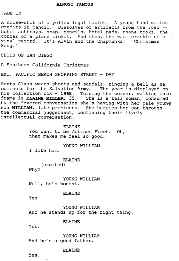 Page One: ‘Almost Famous’ (2000)