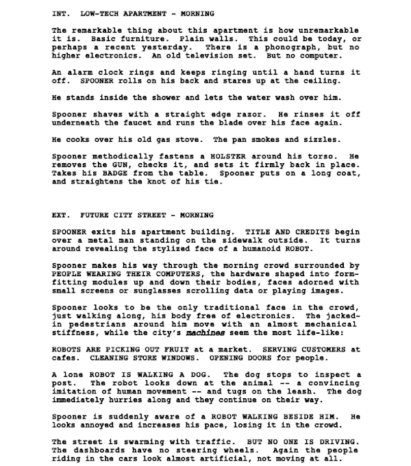 Page One: “I, Robot” (2004)