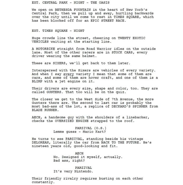 Page One: “Ready Player One” (2018)