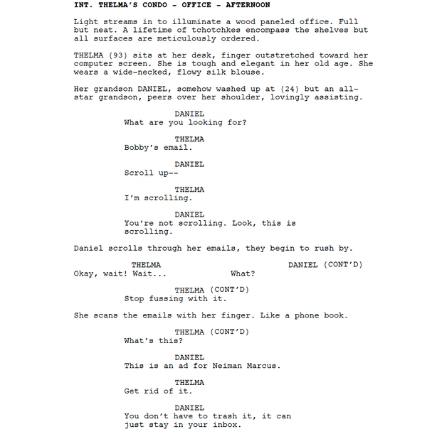 Page One: “Thelma” (2024)