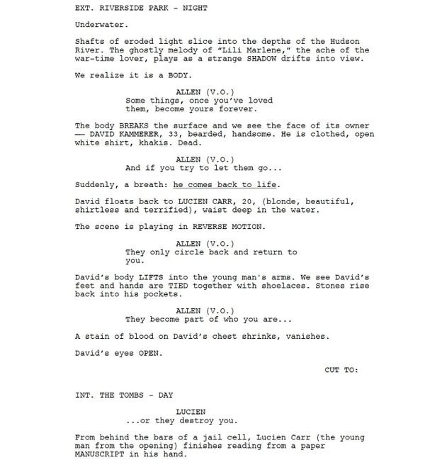 Page One: “Kill Your Darlings” (2013)