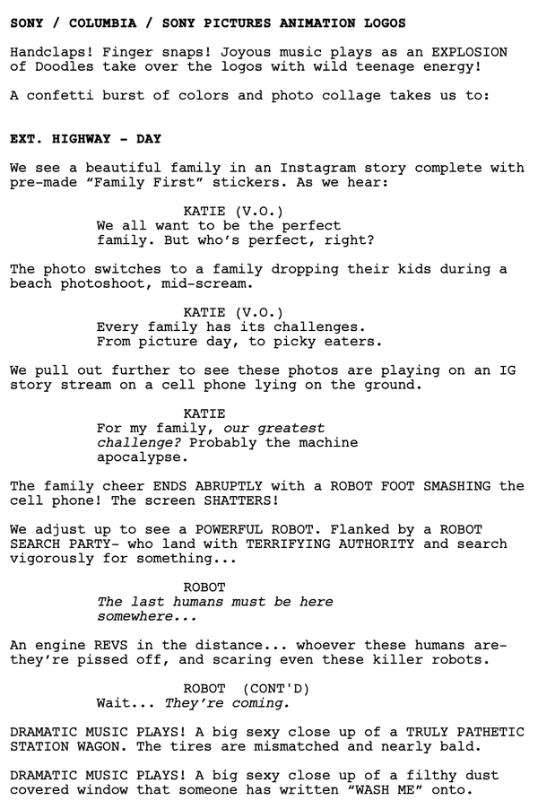 Page One: “The Mitchells vs the Machines” (2021)