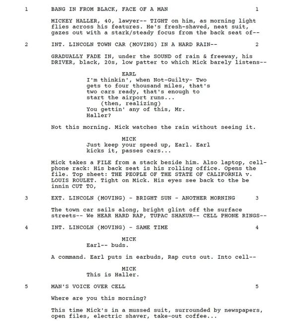 Page One: “The Lincoln Lawyer” (2011)