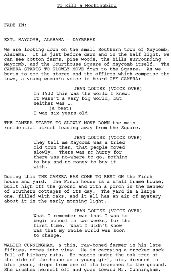 Page One: ‘To Kill a Mockingbird’ (1962),